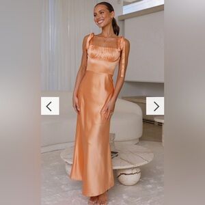 Satin maxi dress